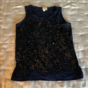 Crewcuts Navy Sequin Kids Blouse